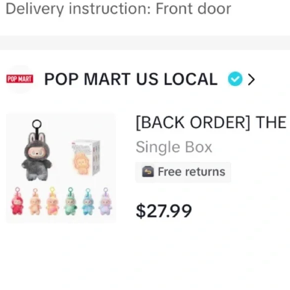 Authentic Pop Mart Big Into Energy Labubu - Hope 🩵✨ - Picture 5 of 6